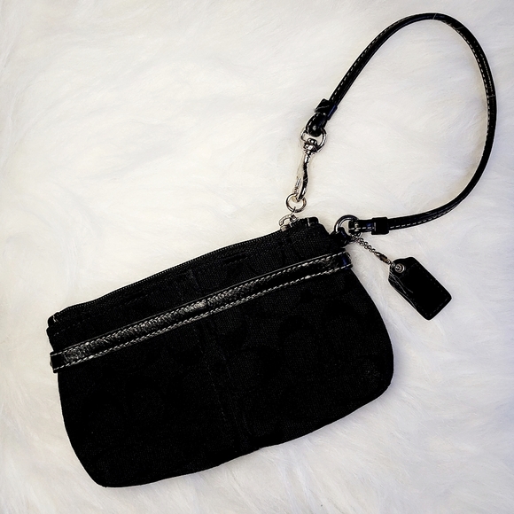 Coach Black Signature/Snakeskin Wr… - Picture 3 of 9